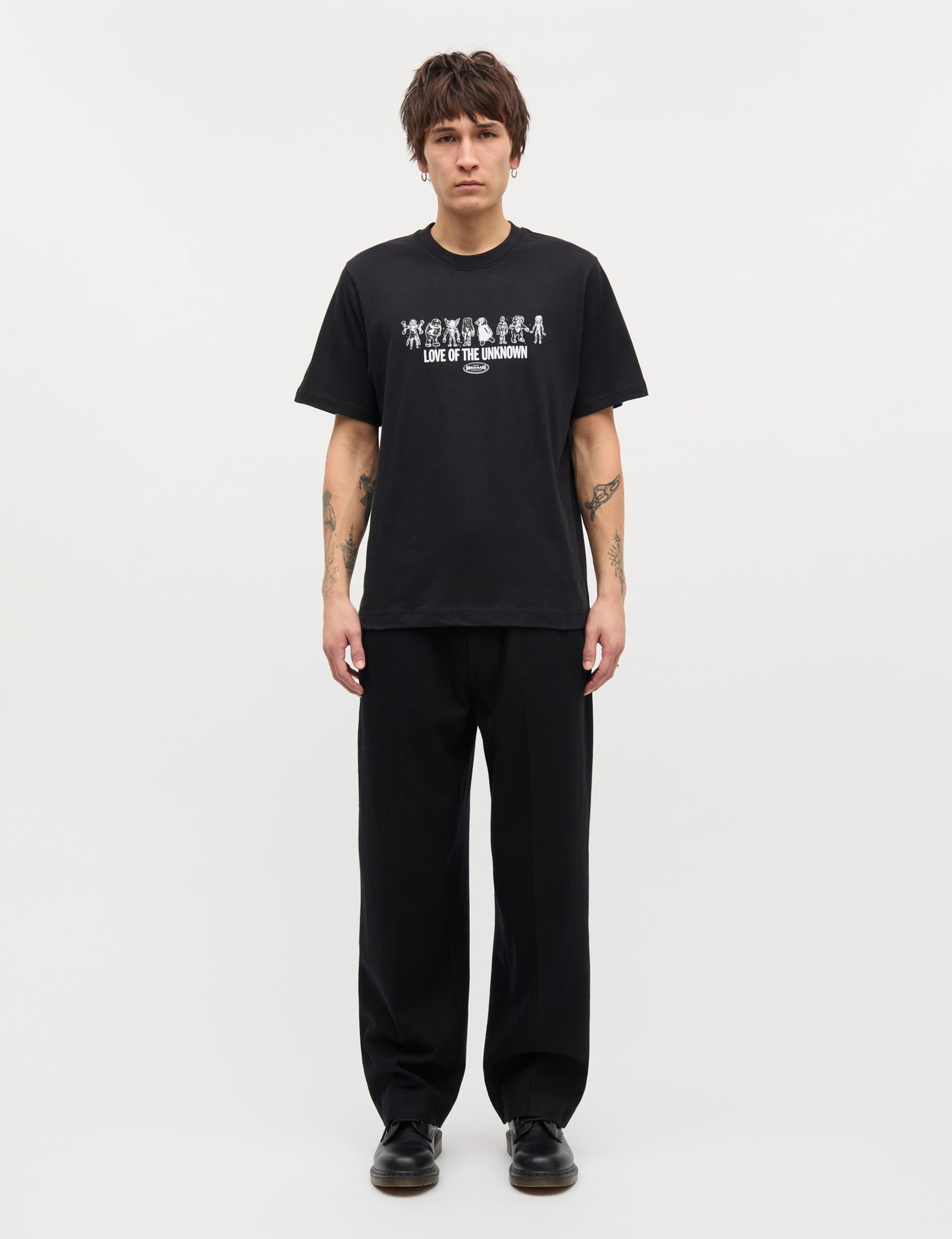 Cotton Jersey Unknown Frode Tee, Black