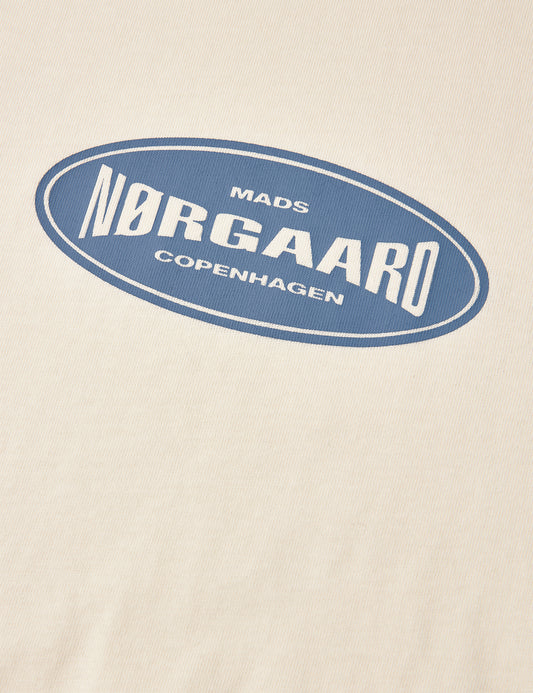 Cotton Jersey Trinity Tee, Vanilla Ice/Faded Denim