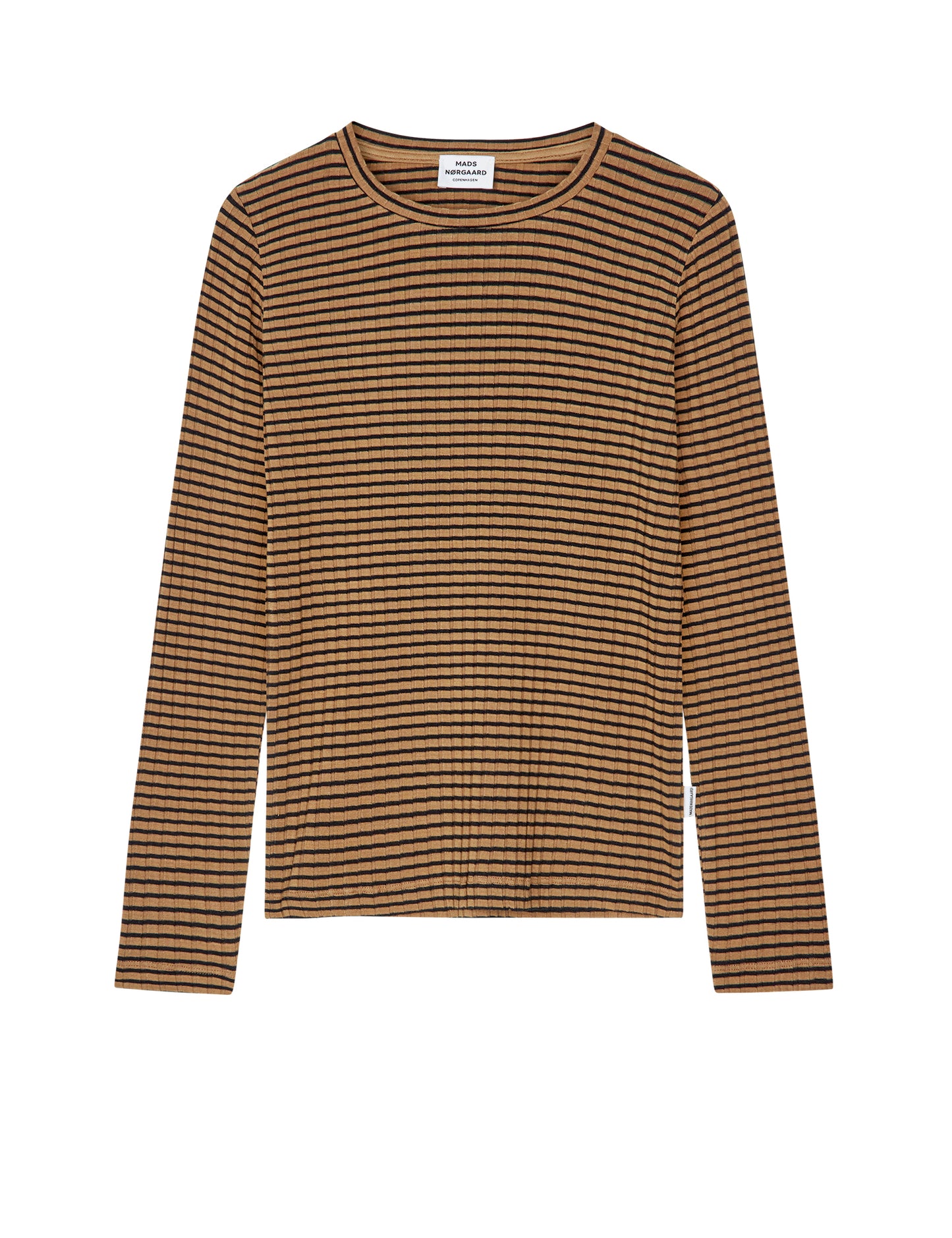 5x5 Stripe Talika Top, Ermine/Black