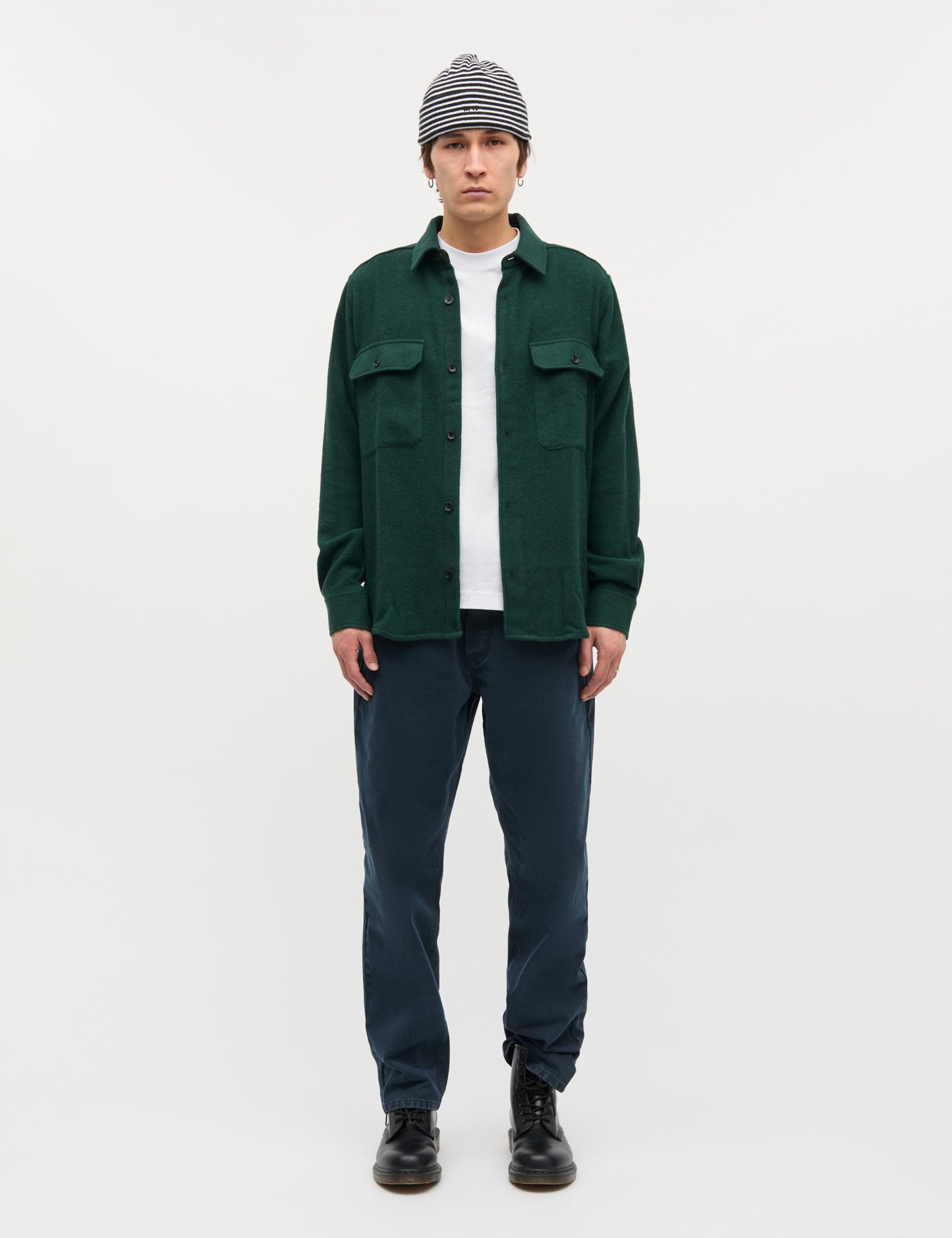 Soft Wool Noah Shirt, Verdant Green