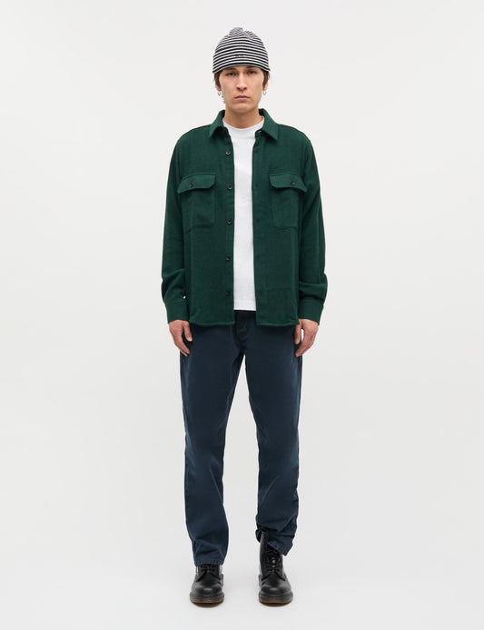 Soft Wool Noah Shirt, Verdant Green