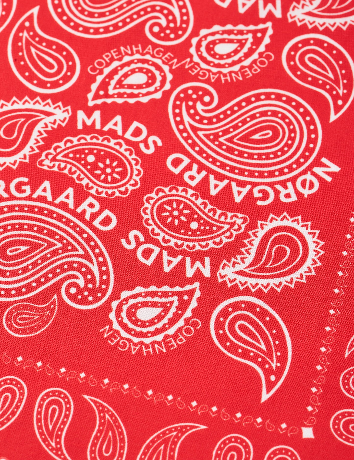 Soft Cotton Paisley Scarf Solid, Fiery Red