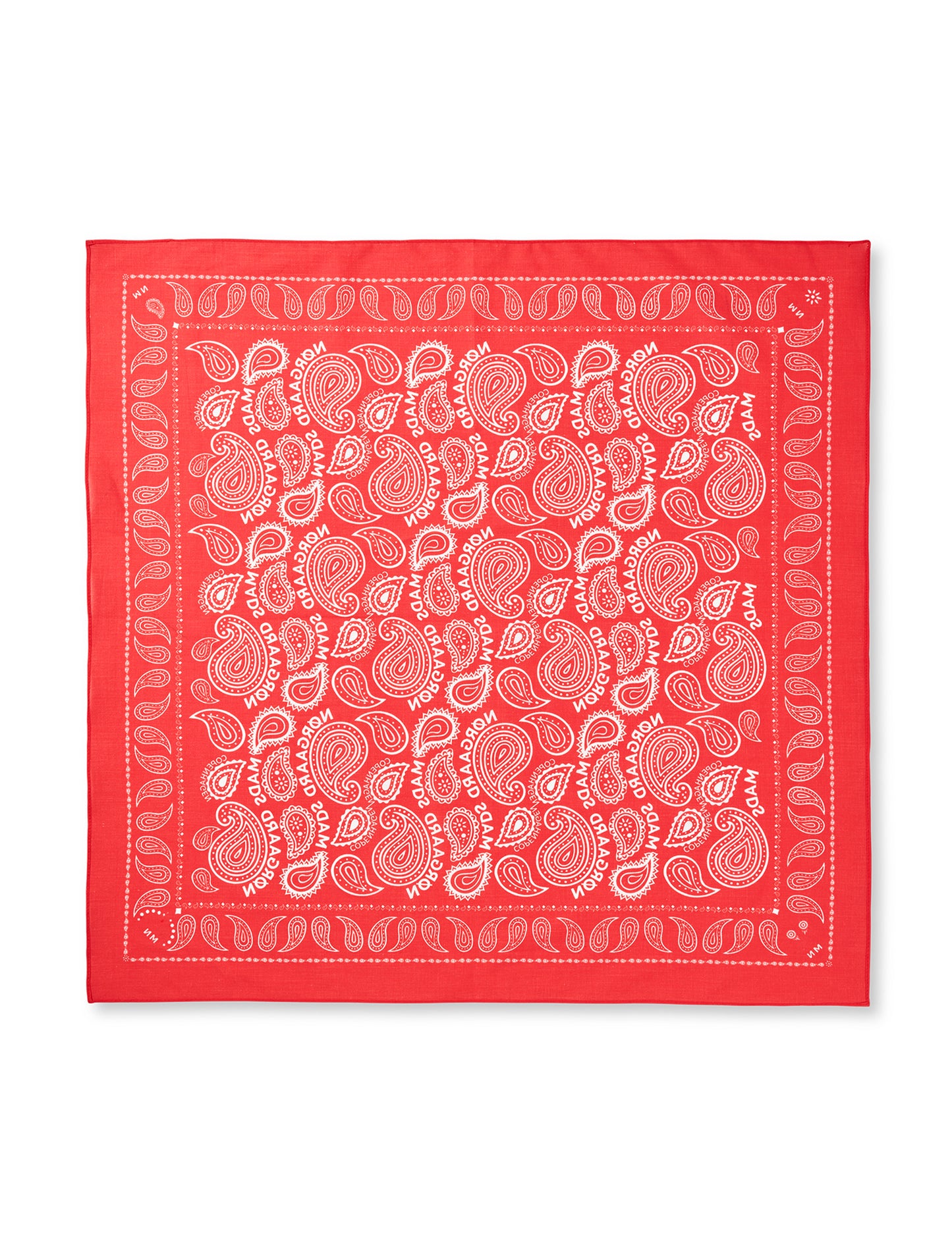 Soft Cotton Paisley Scarf Solid, Fiery Red