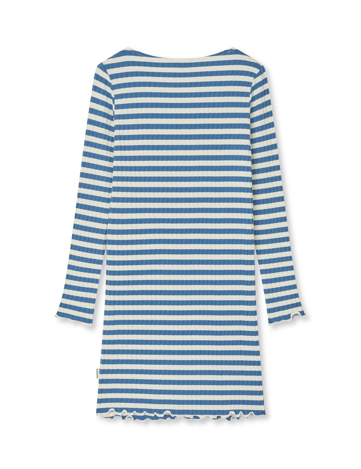 5x5 Classic Stripe Tikina Dress, Vanilla Ice/Bright Cobalt