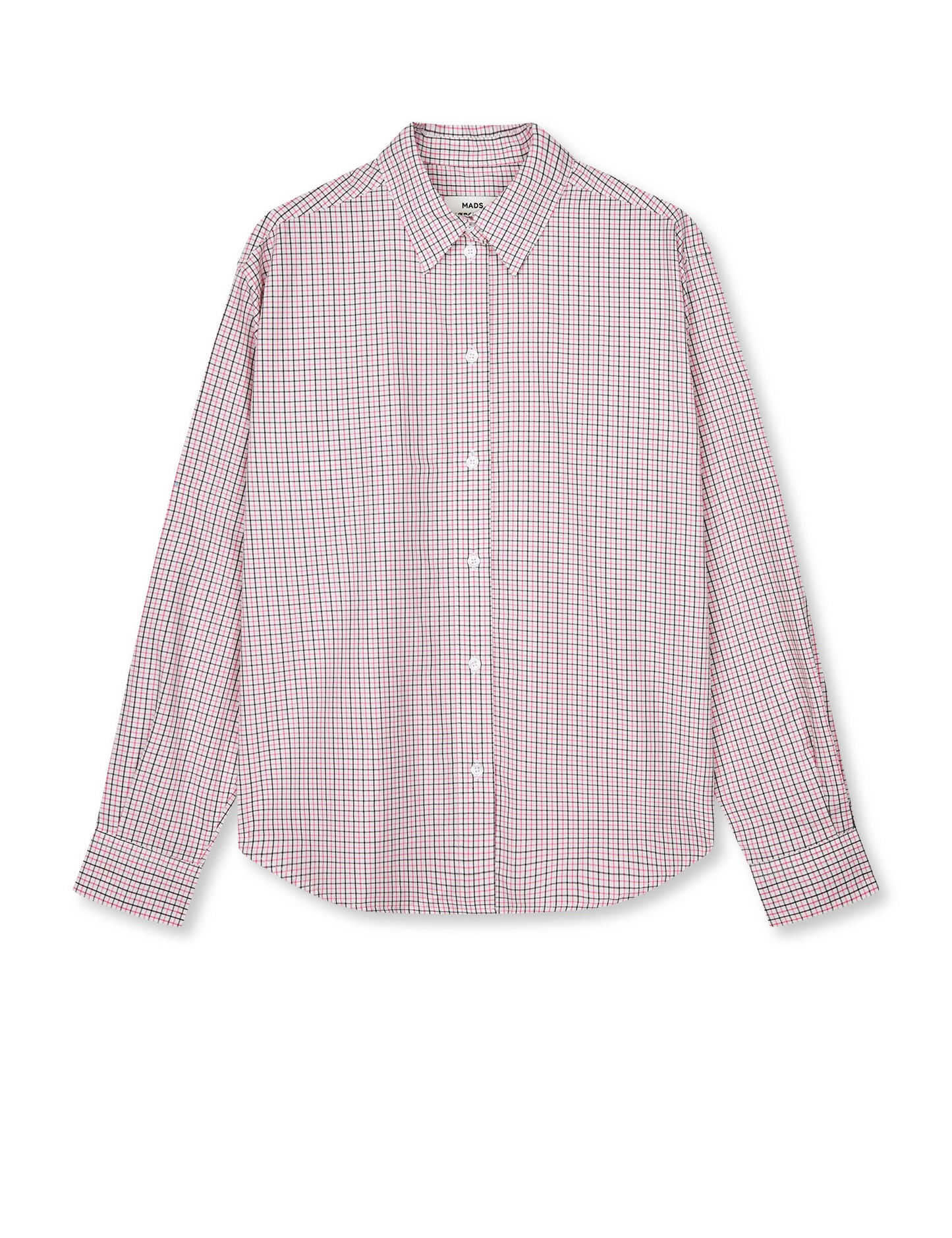 Ander Cotton Crelly Shirt, Check/Carmine Rose
