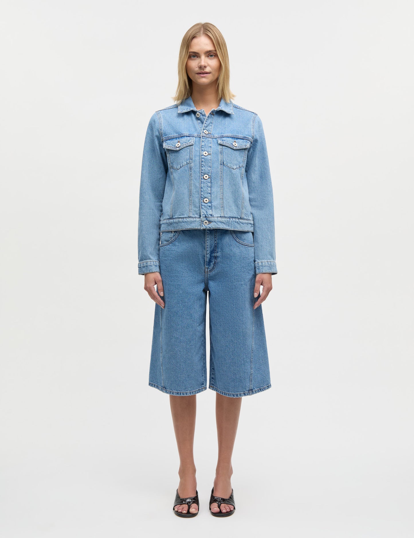 Luke Denim Demi Jacket, Blue Vintage