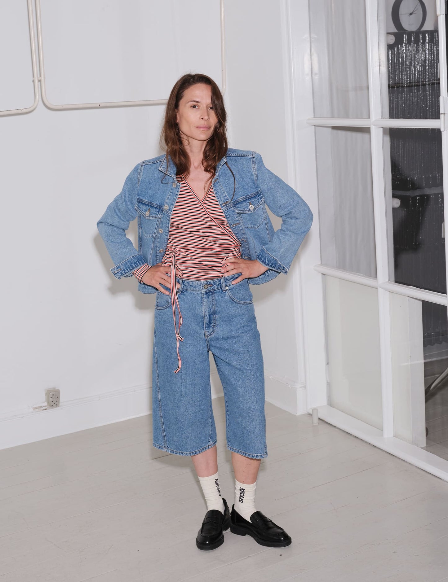 Luke Denim Demi Jacket, Blue Vintage