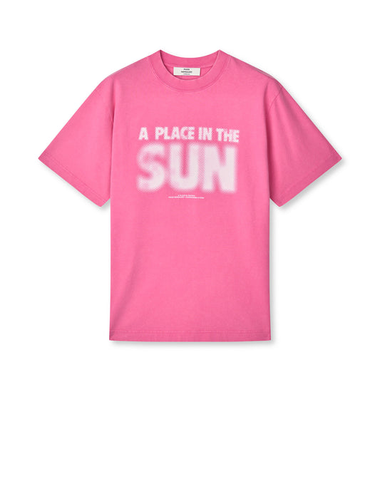 Cotton Jersey Dassel Tee, Carmine Rose