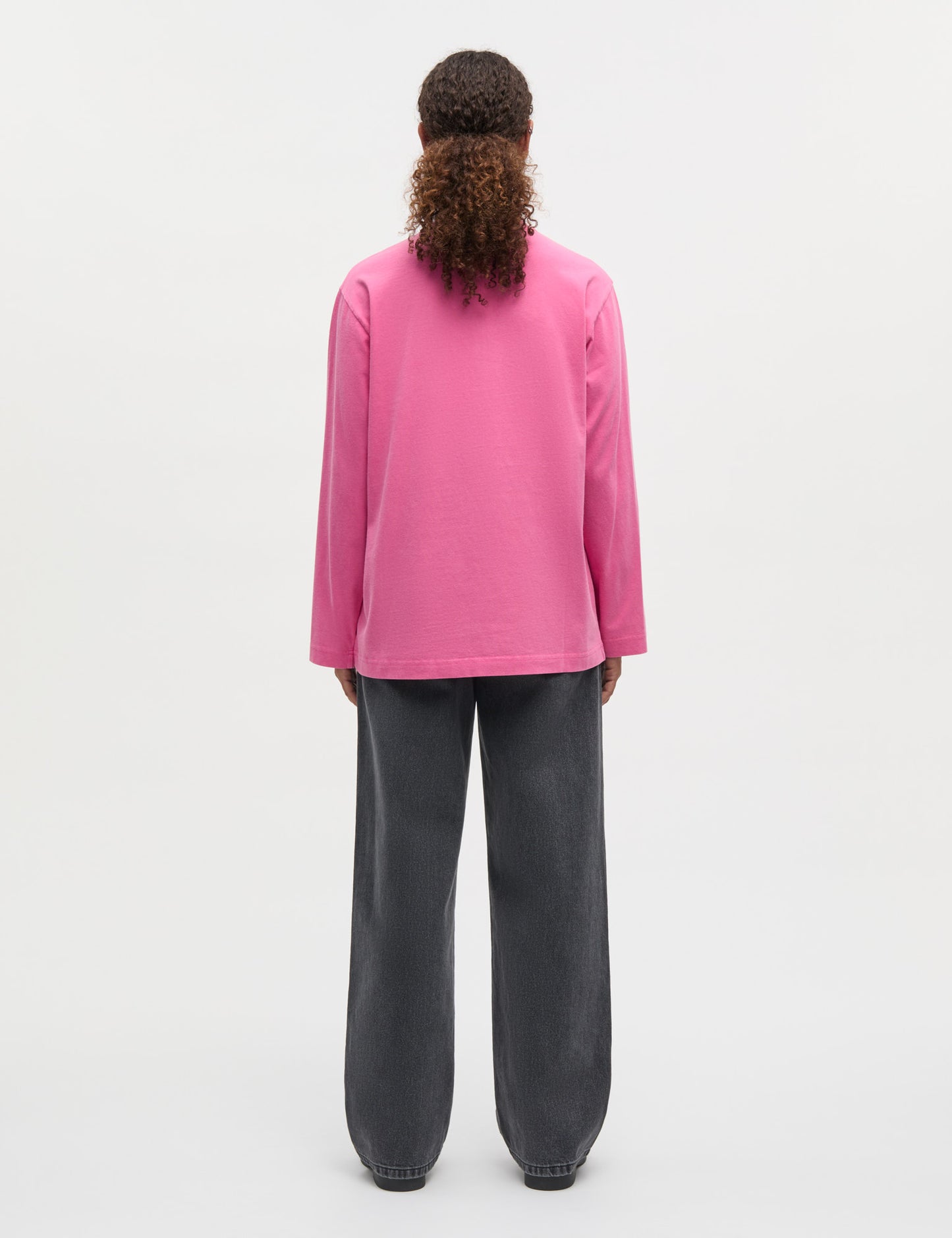 Cotton Jersey Jerry Tee LS, Carmine Rose