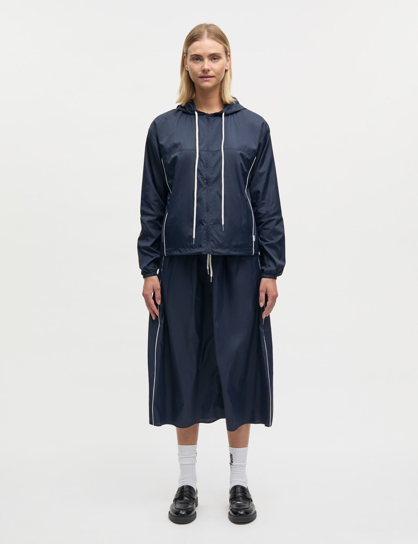 Ripstop Nylon Caro Skirt, Sky Captain