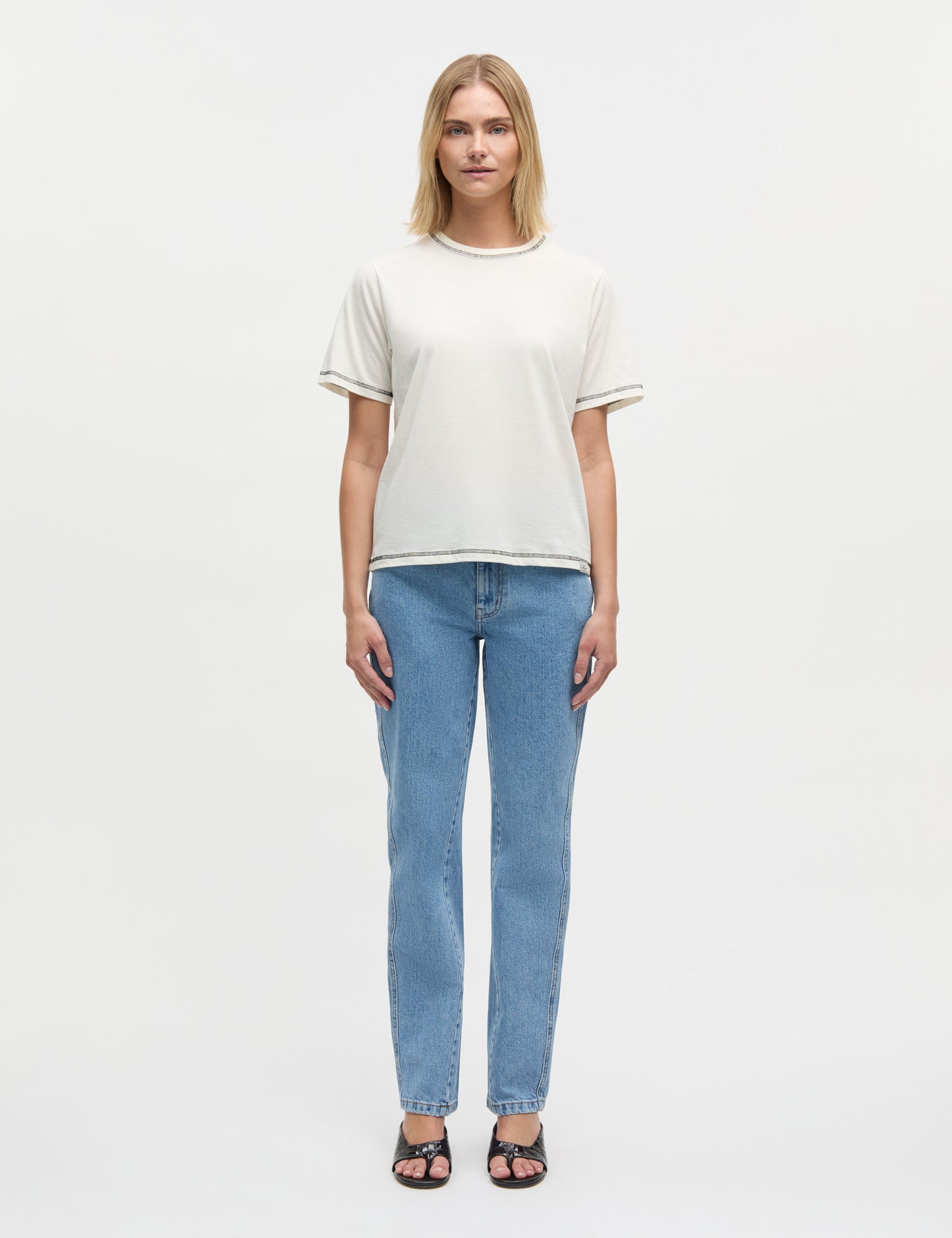 Single Cotton Grace Tee, Snow White