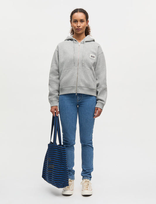 Standard Bobo Hood Sweatshirt, Grey Melange