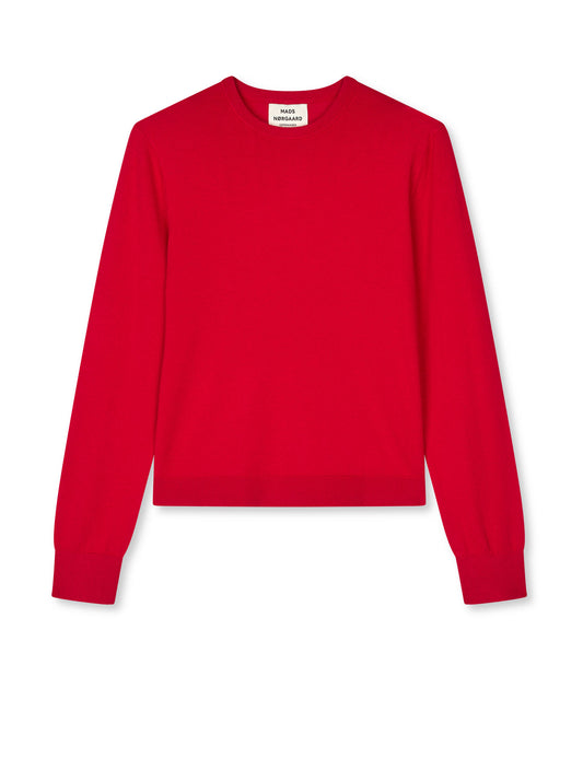 Fine Merino Emma Knit, Goji Berry