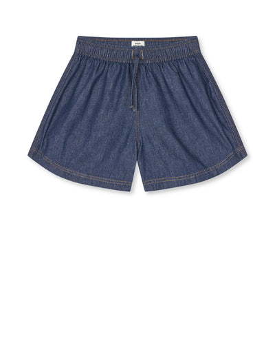Air Denim Pio Shorts, Mid Blue Denim