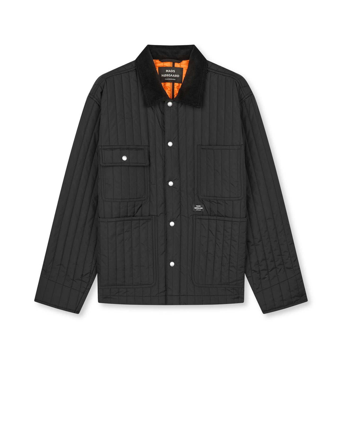 Quilt Chore Jacket, Black
