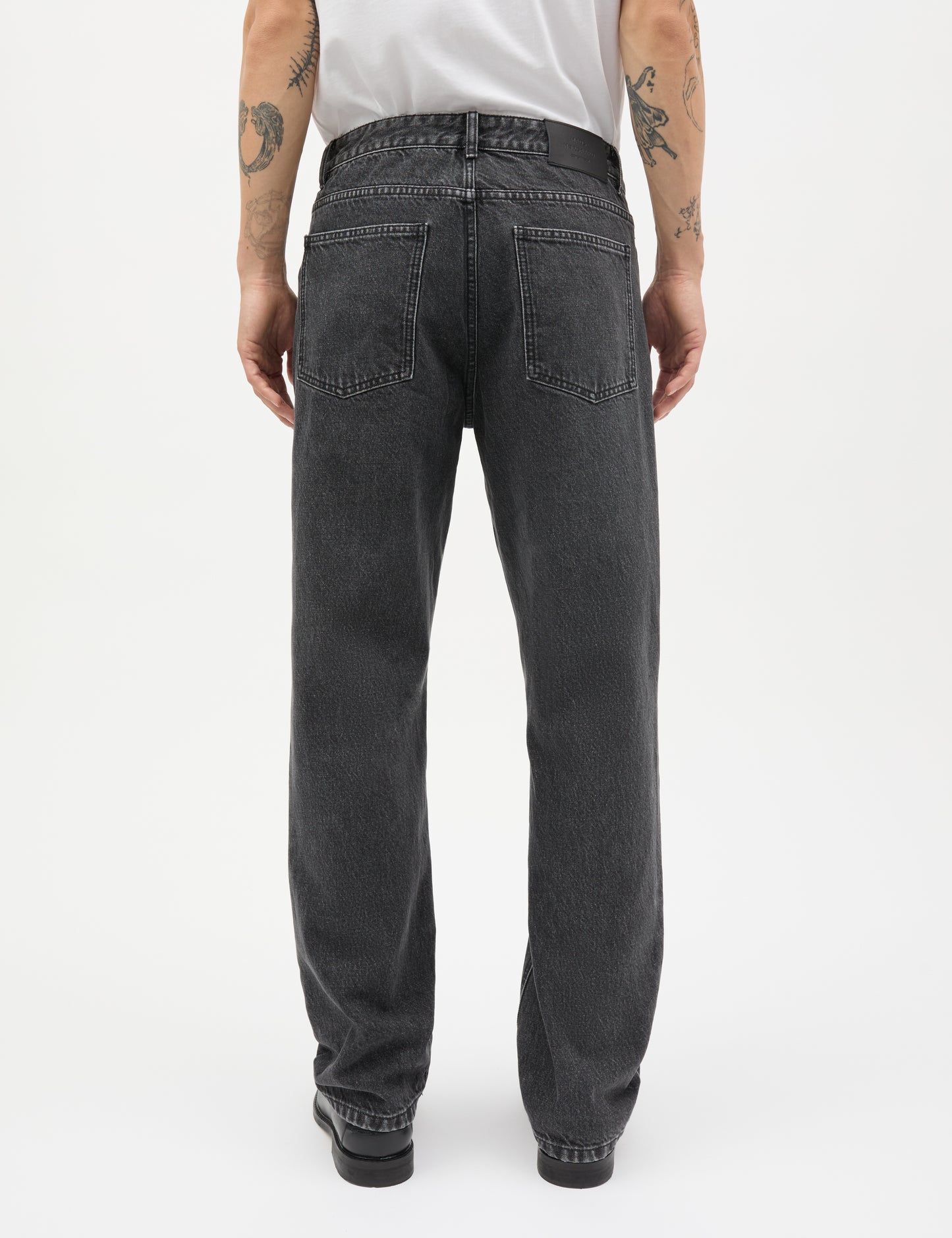Arizona Black Denim Coen Jeans, Black Grey Stone Wash