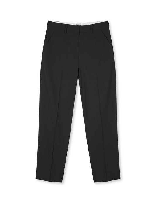 Dense Weave Henry Pants, Black