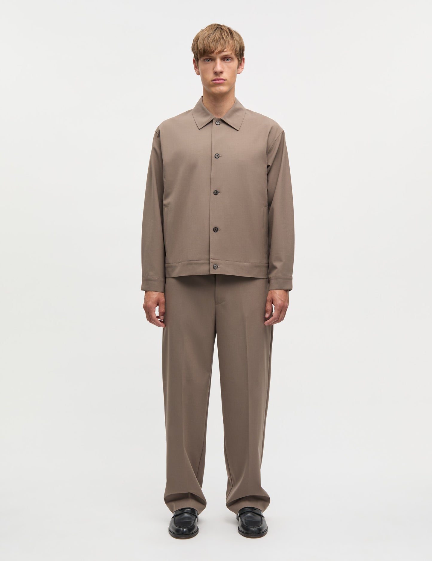 Dense Weave Travis Jacket, Walnut