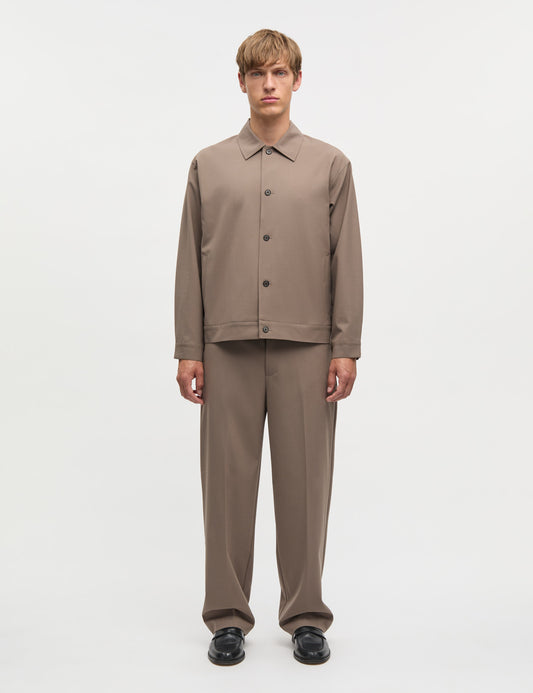 Dense Weave Travis Jacket, Walnut