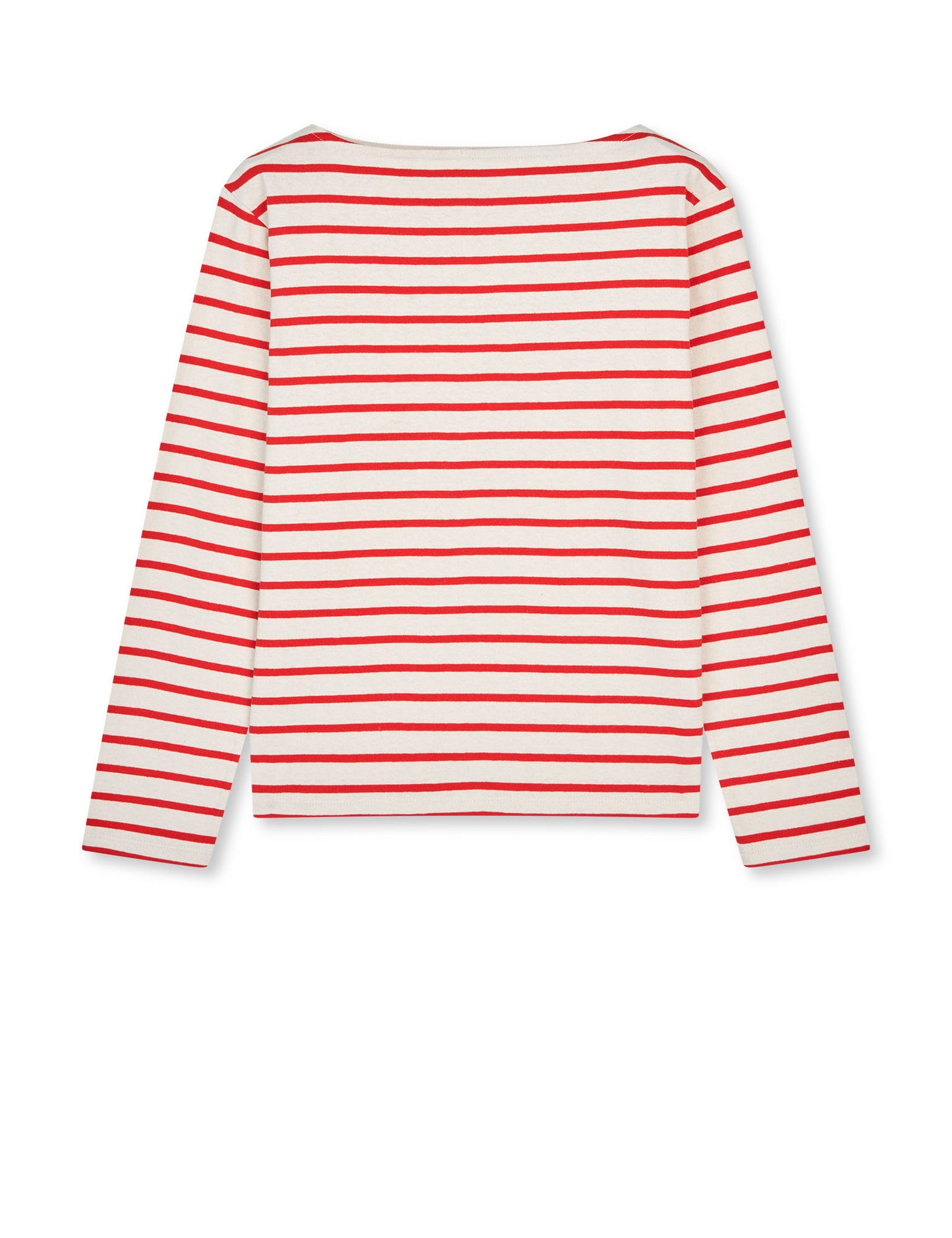 Pablo Gabi Tee LS, Vanilla Ice/Fiery Red