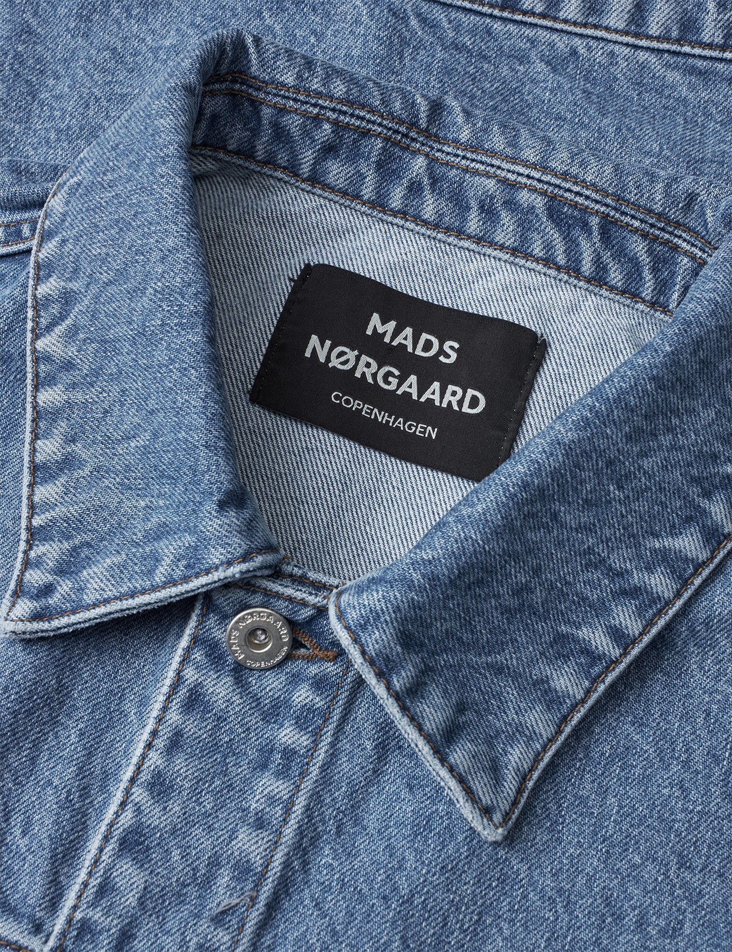 Arizona Denim Trucker Jacket, Mid Blue Stone Wash