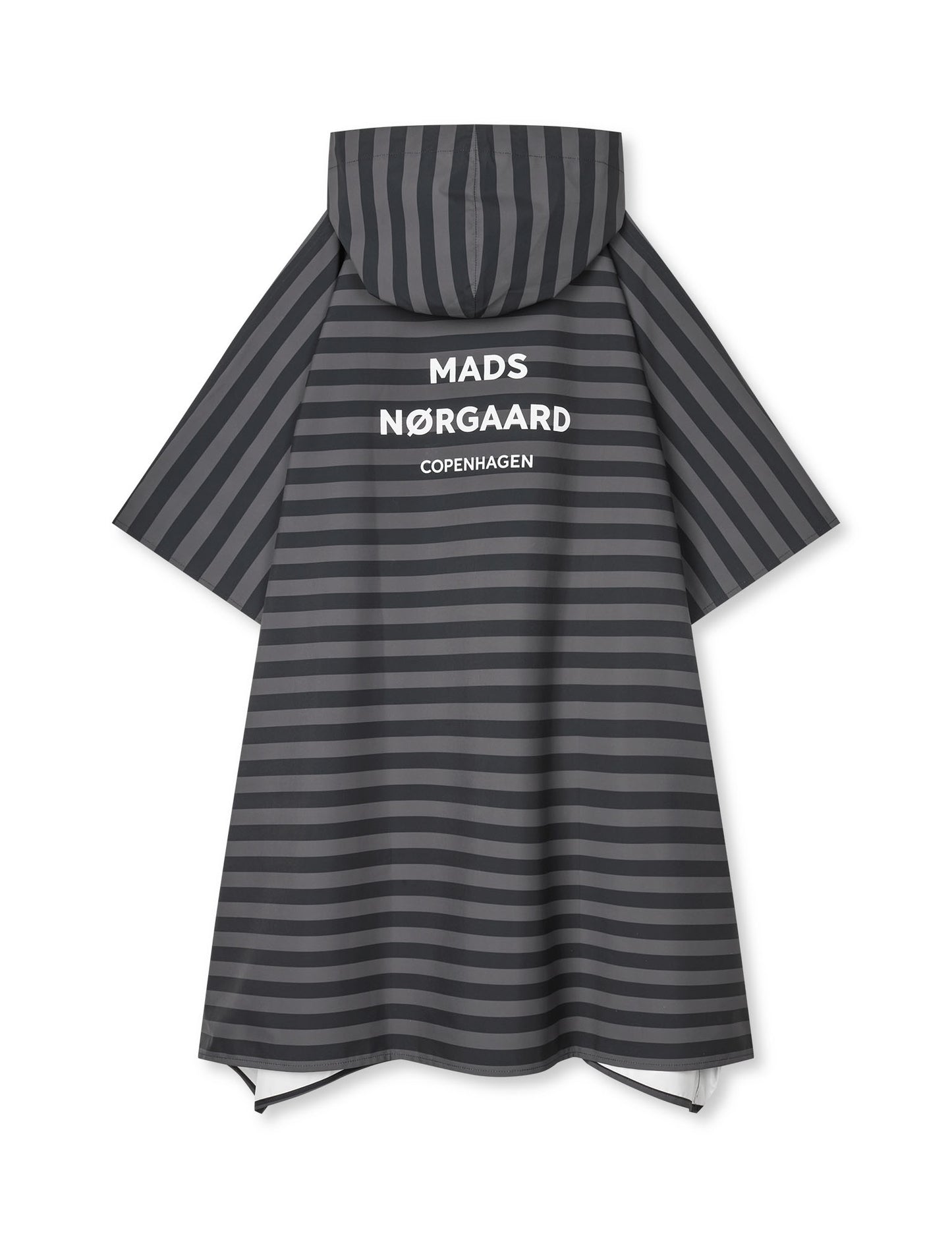 Rainy Scape Cape, Stripe AOP/Black