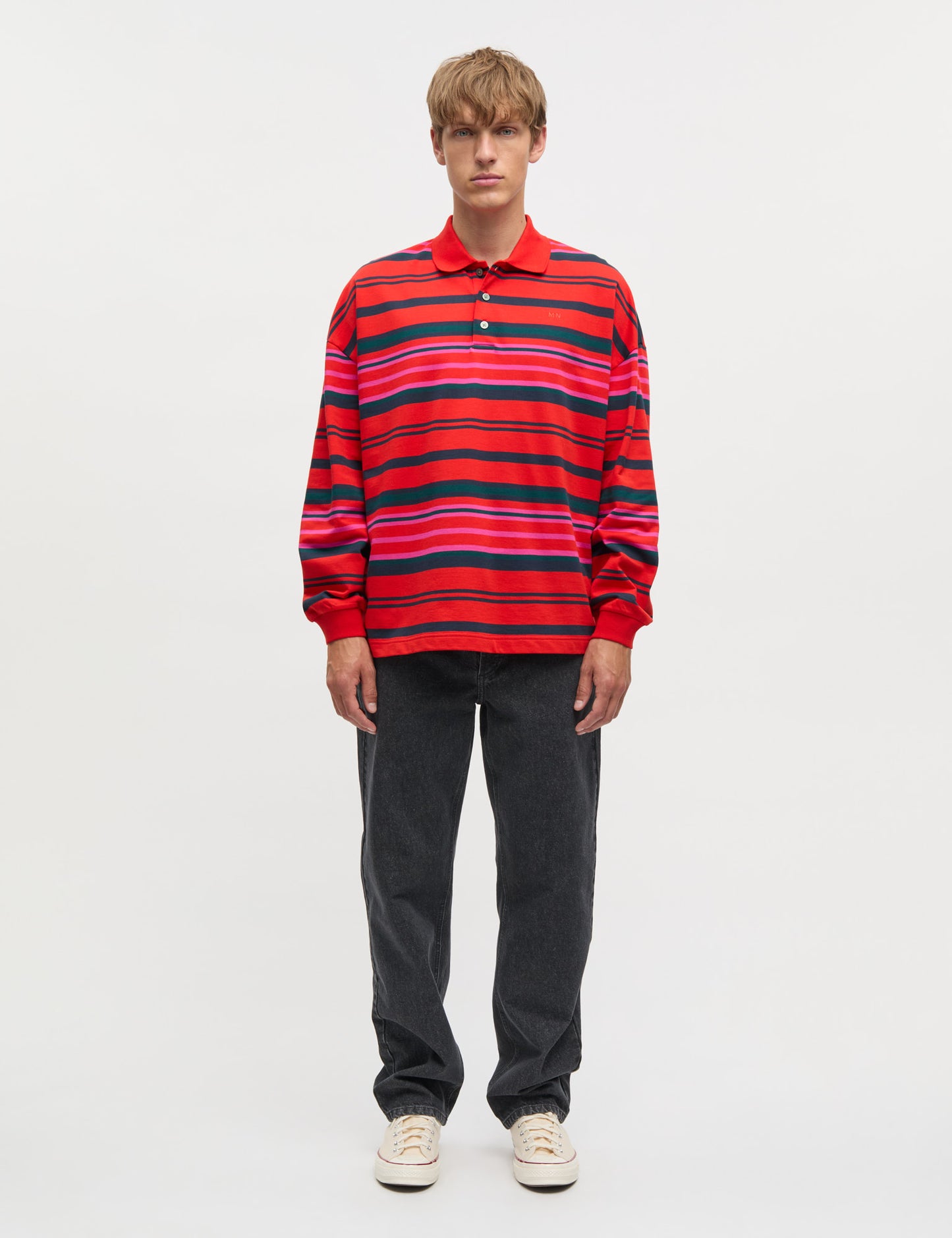 Light Terry Polo ST Sweat, Fiery Red Multi ST.
