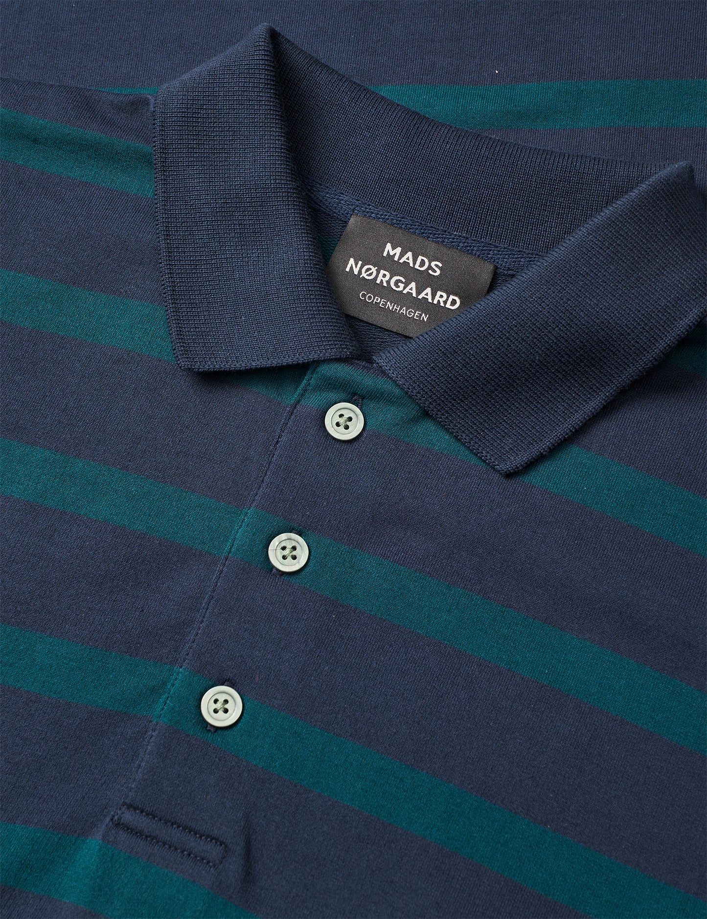 Light Terry Polo ST Tee, Sky Captain/Deep Sea ST.