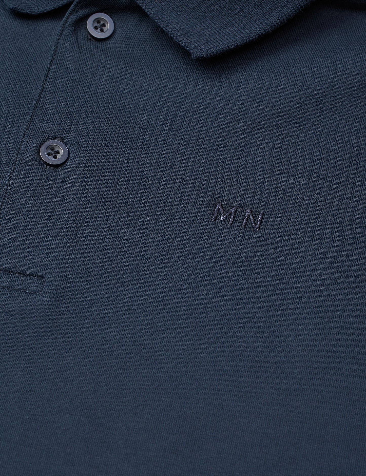 Light Terry Jan Polo L/S, Sky Captain