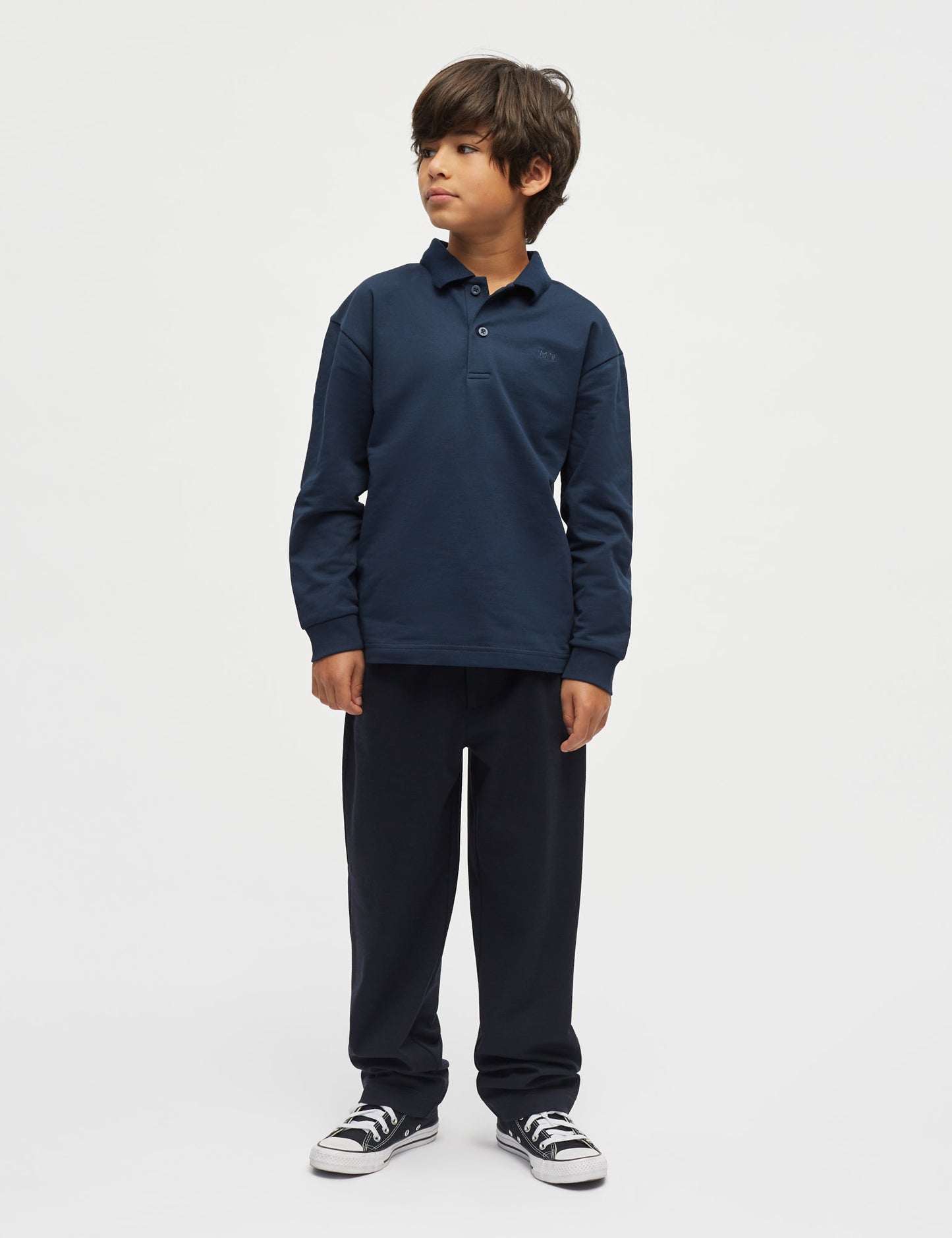 Light Terry Jan Polo L/S, Sky Captain