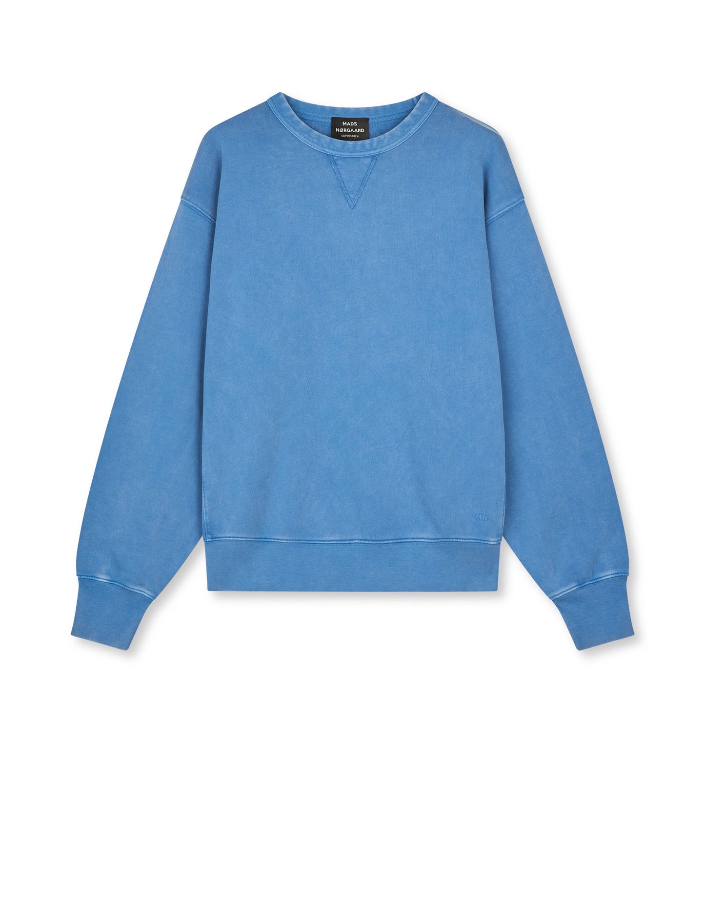 Compact Cotton Crew Sweat, Bright Cobalt