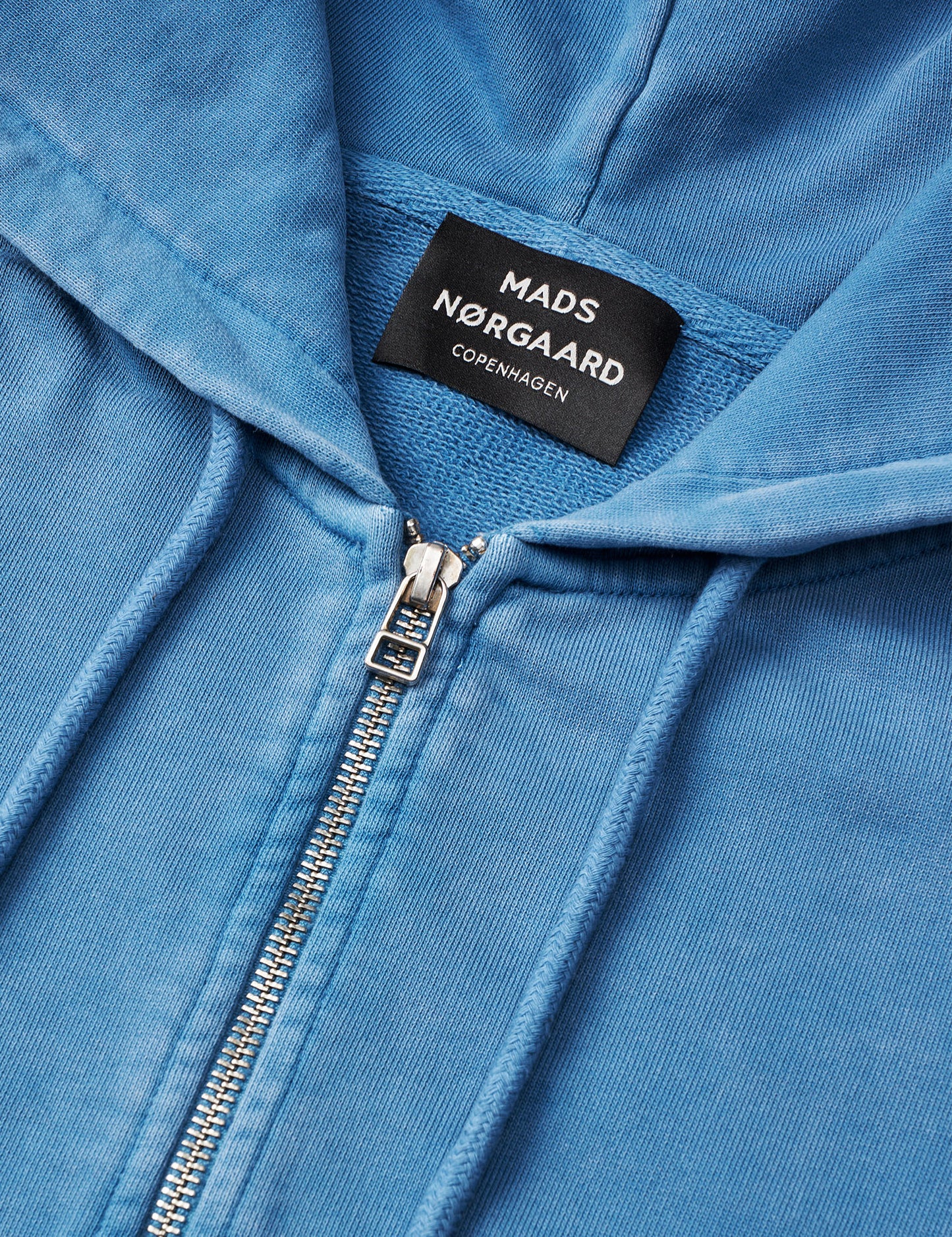 Compact Cotton Zip Hoody, Bright Cobalt