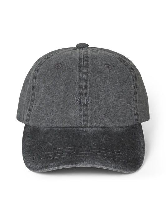 Washed Cotton Twill Coal Cap, Washed Black