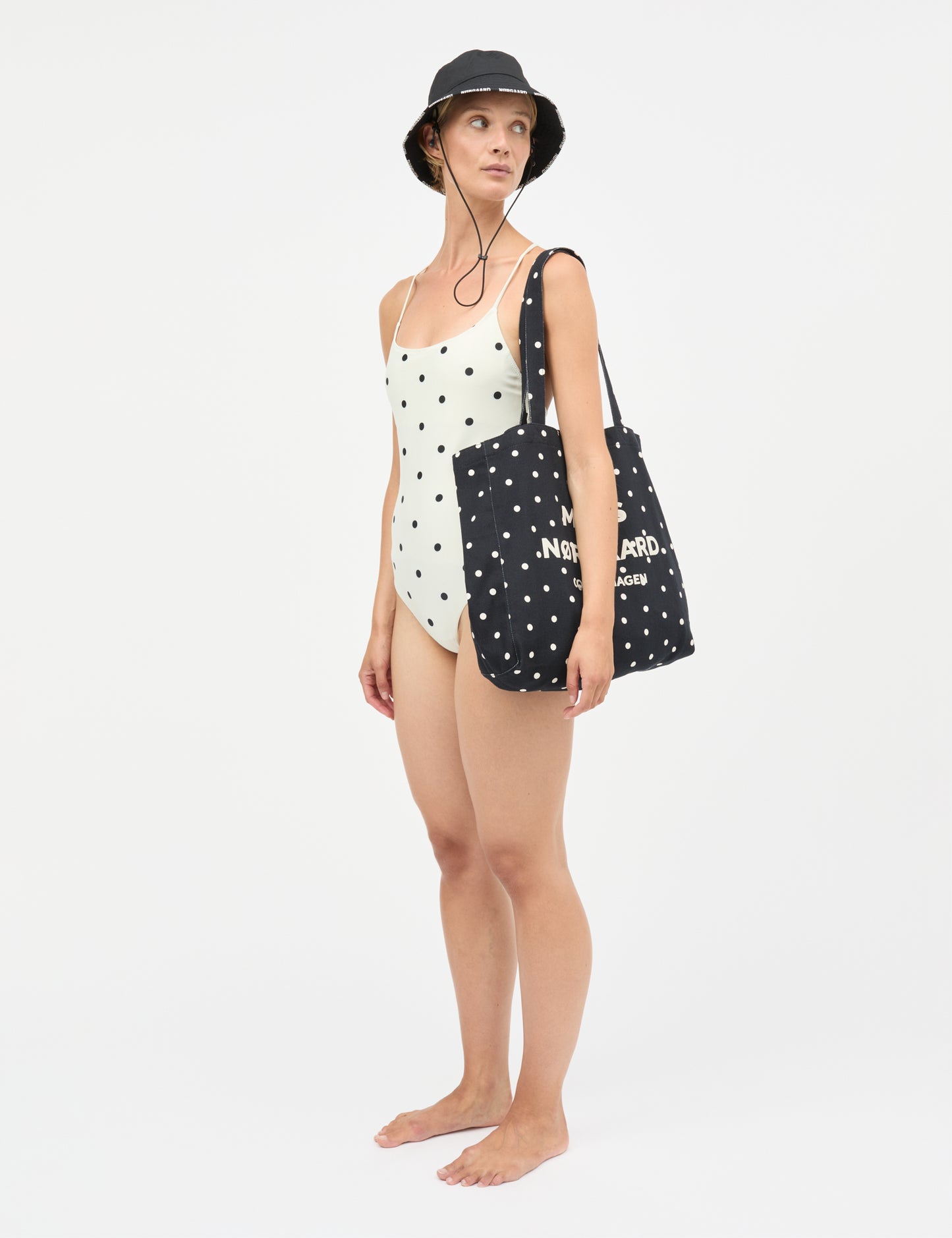 Boutiqno Athene AOP Bag, Dot AOP Black