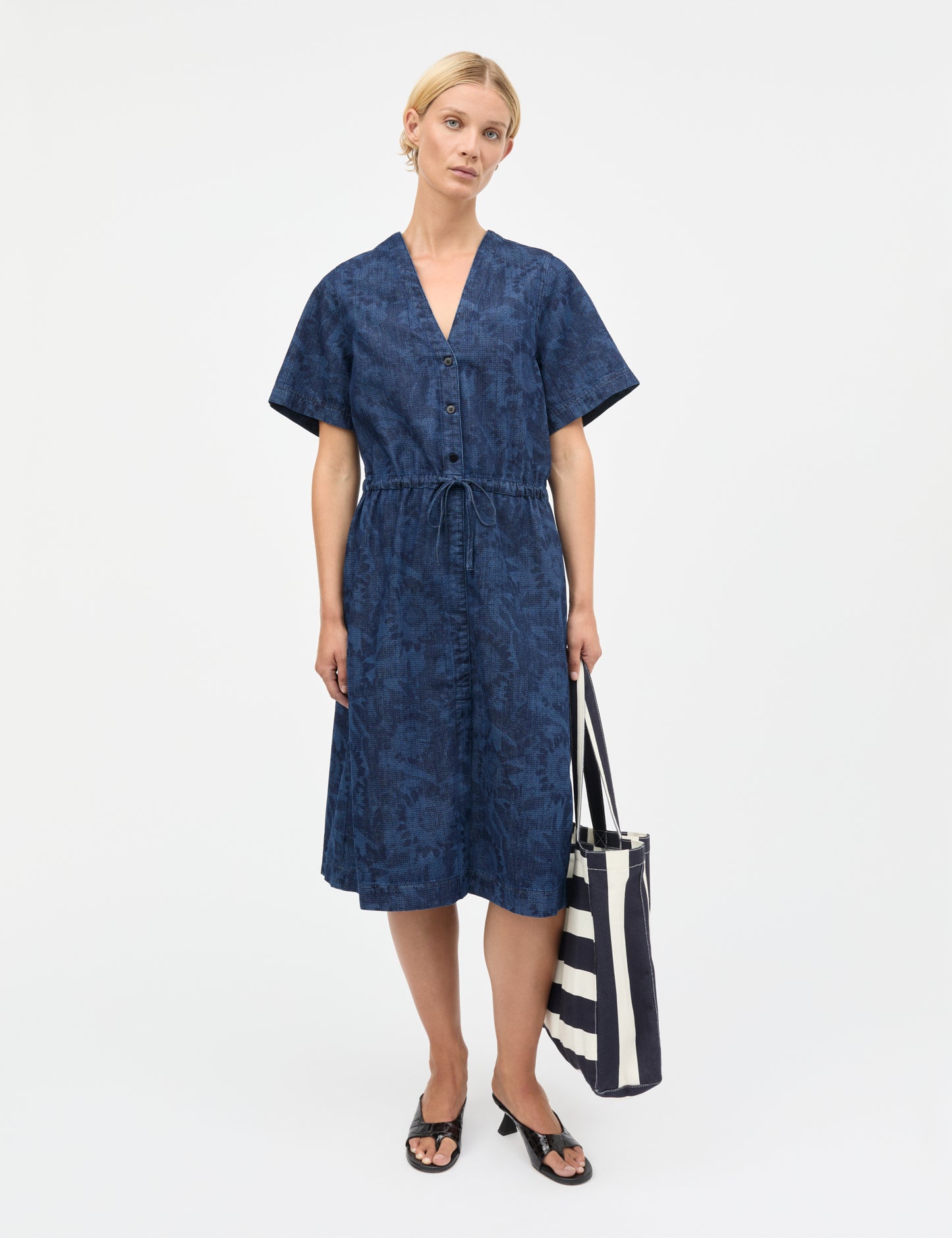 Boutiqno Athene AOP Bag, Stripe AOP Sky Captain