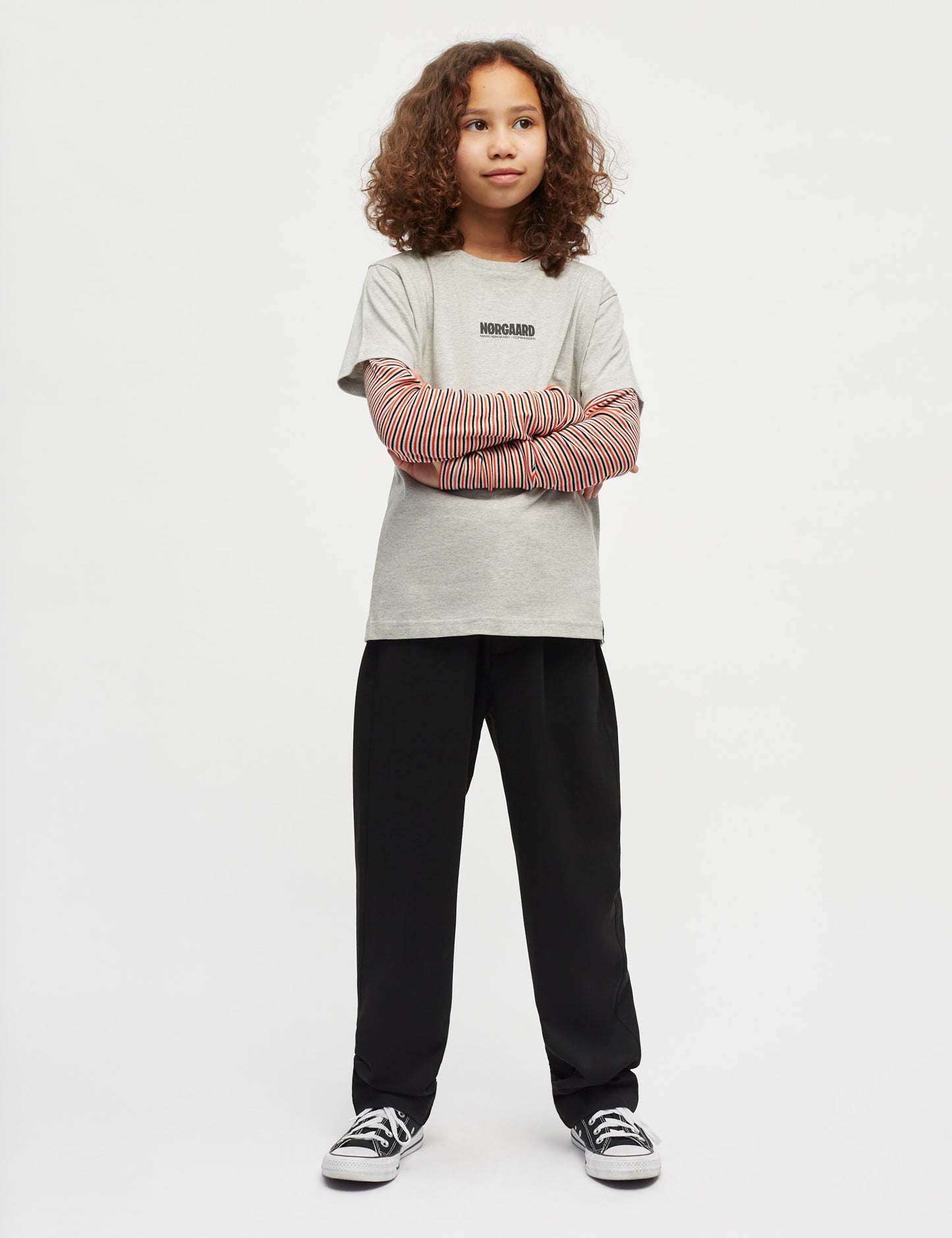 Printed Logo Thorlino Tee, Grey Melange