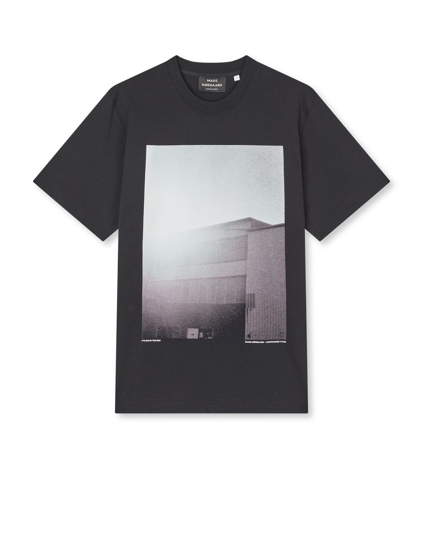 Cotton Jersey Frode Building Tee, Black