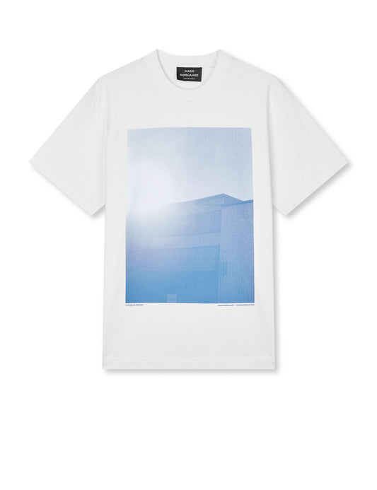 Cotton Jersey Frode Building Tee, White