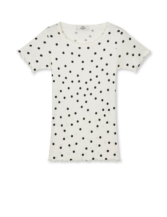 Pointella Trixy Tee AOP, Dot AOP Vanilla Ice