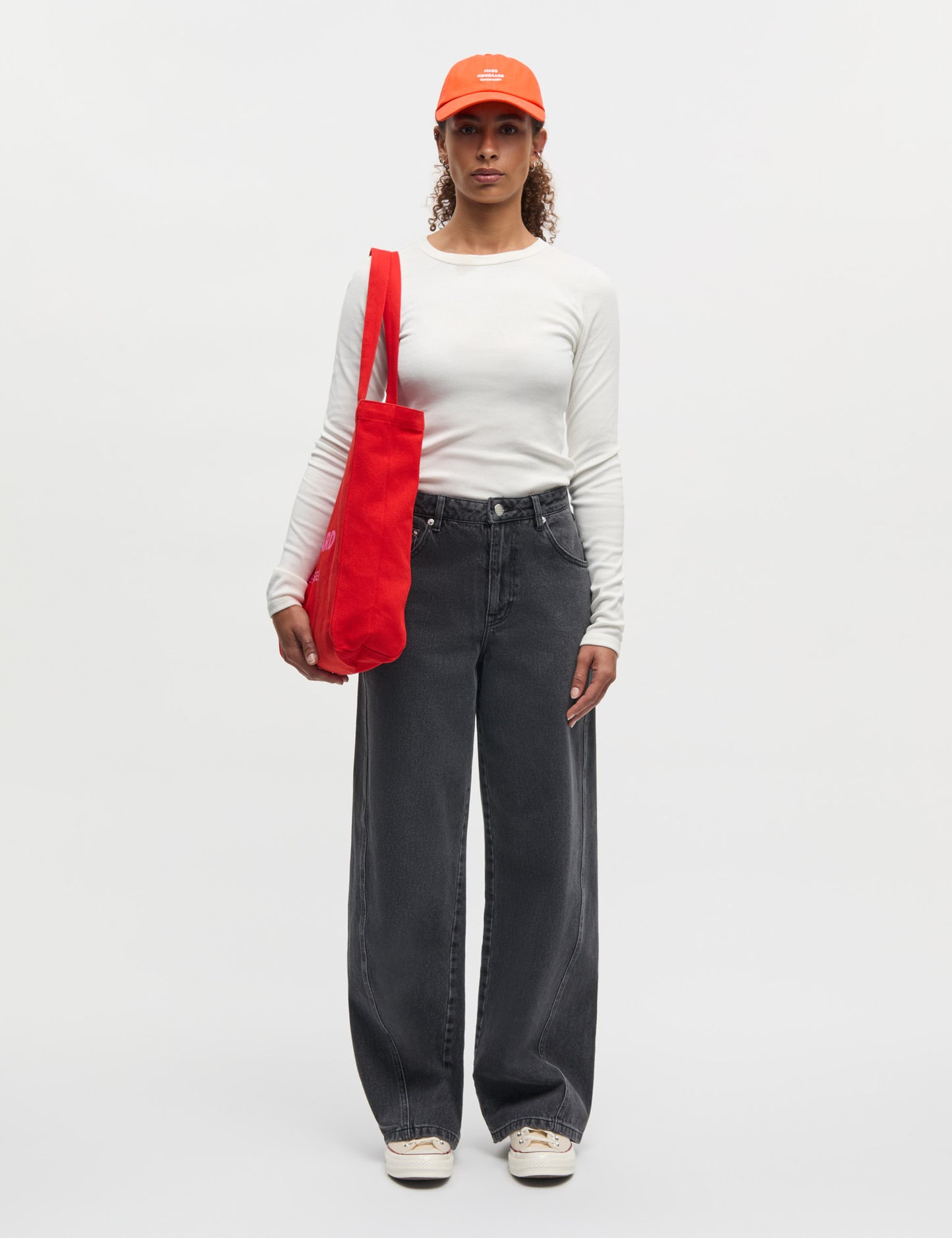 Grace jersey Camille Tee LS, White