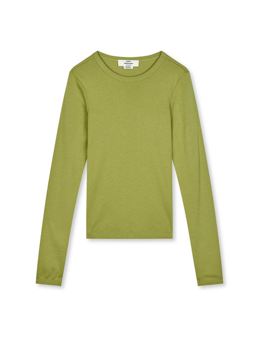 Grace jersey Camille Tee LS, Green Olive