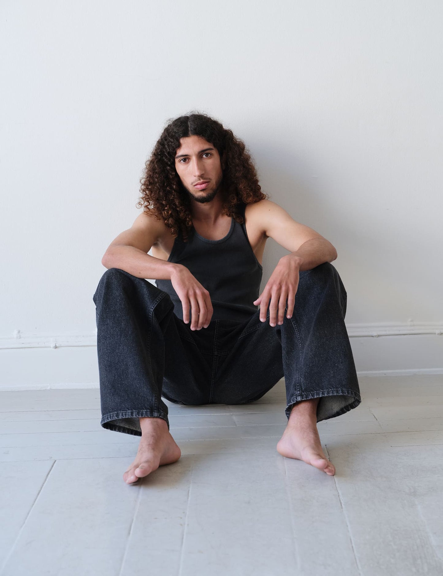 Rib Cotton Bruce Tanktop, Black