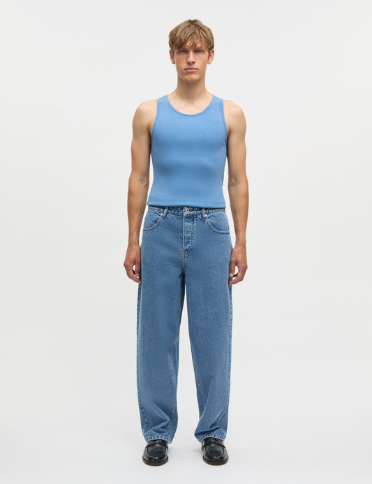 Rib Cotton Bruce Tanktop, Bright Cobalt