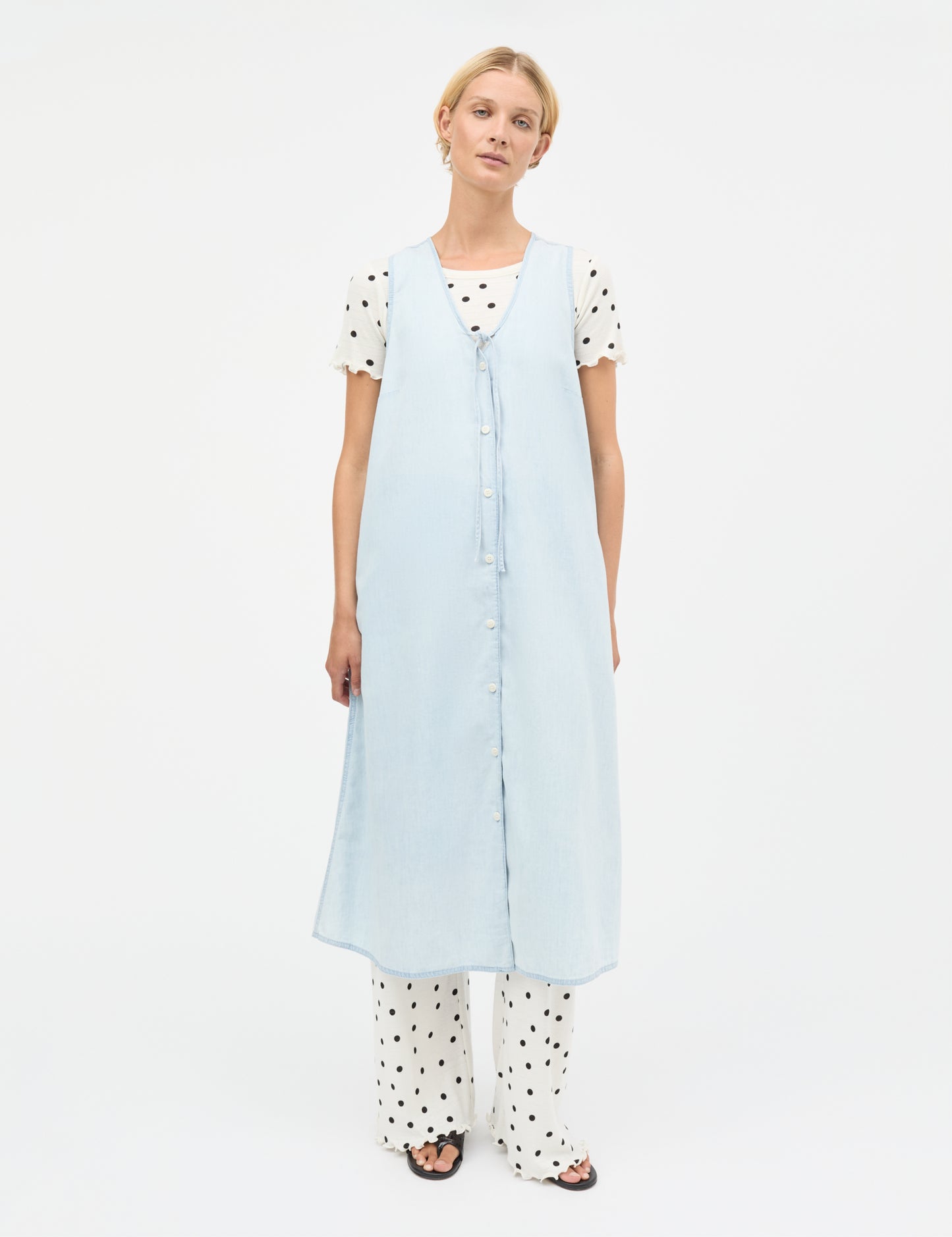 Air Denim Pauline Dress, Sunbleached Blue