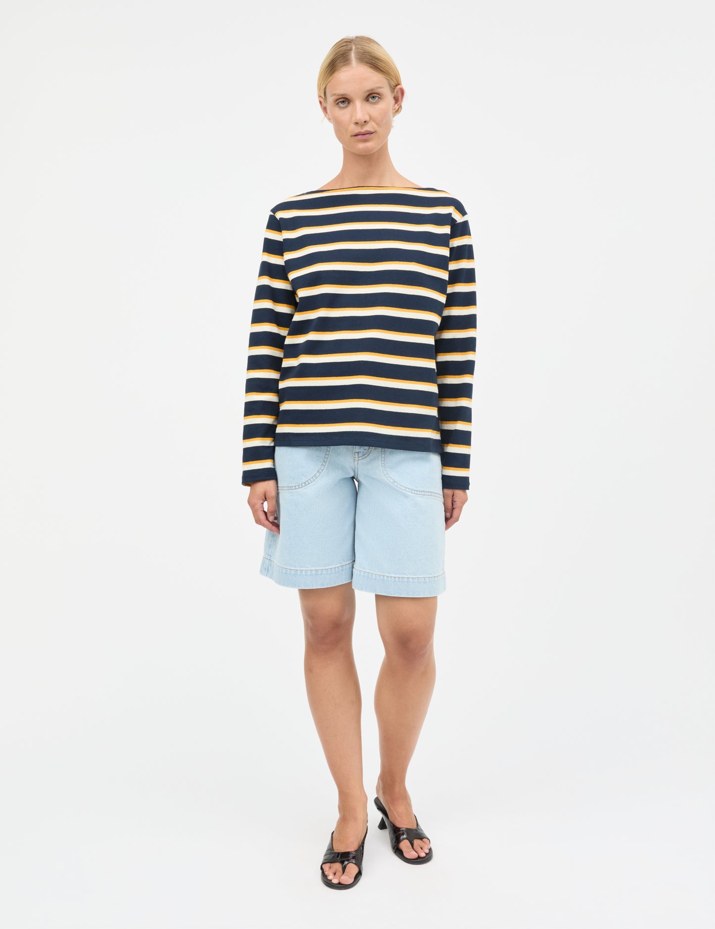 Pablo Gabi Tee LS, Sky Captain/Vanilla Ice