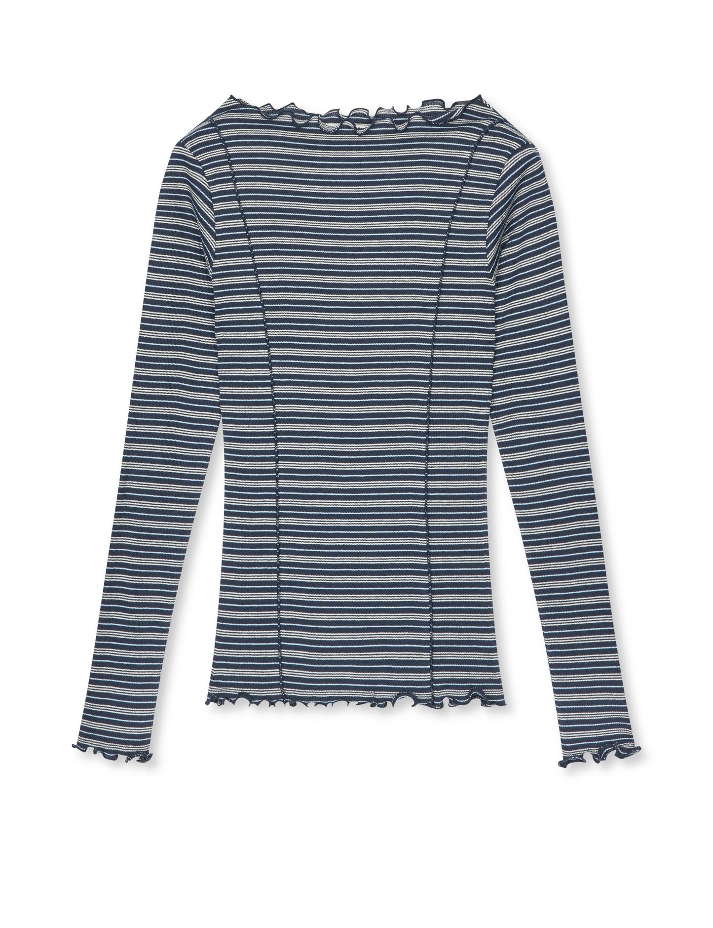 2x2 Cotton Stripe Siri Top, Sky Captain/Vanilla Ice/Cashme