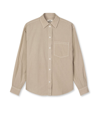 Crispy Poplin Carol Shirt, Plaza Taupe