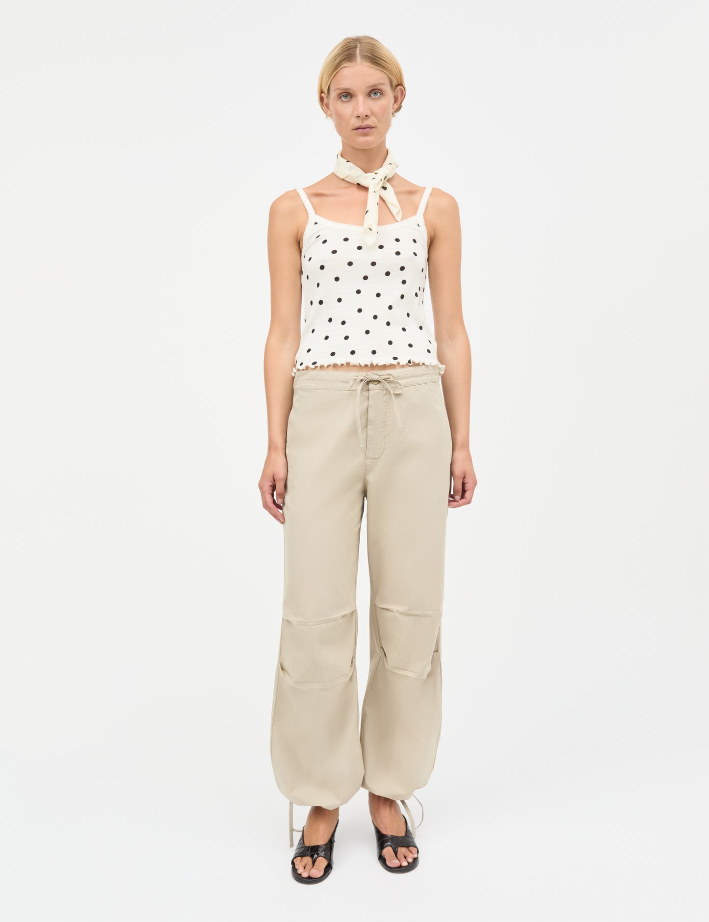 Pointella Trilla Top AOP, Dot AOP Vanilla Ice