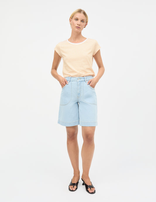 Luke Denim Rossy Shorts, Light Blue