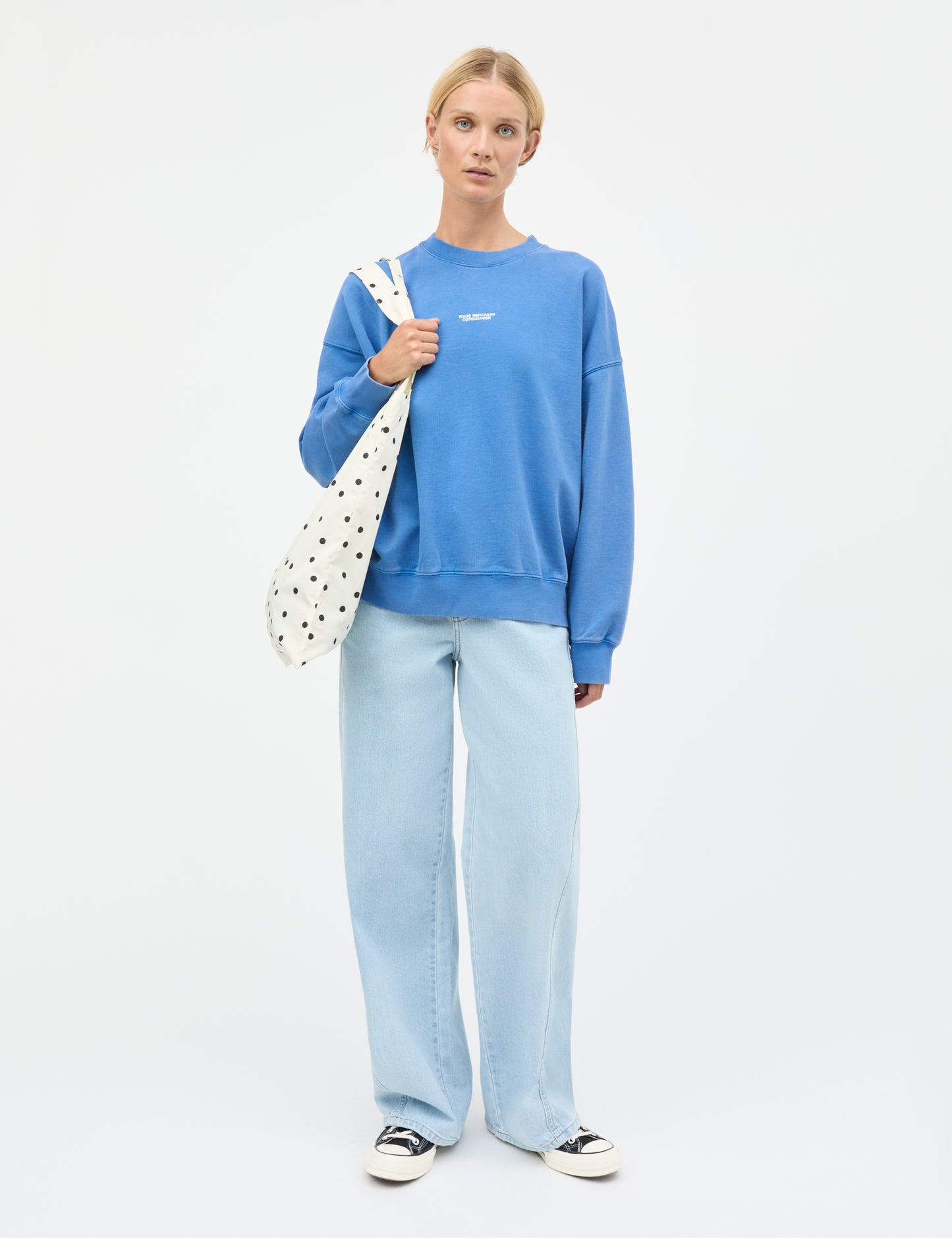 Compact Cotton Atli Sweatshirt, Bright Cobalt